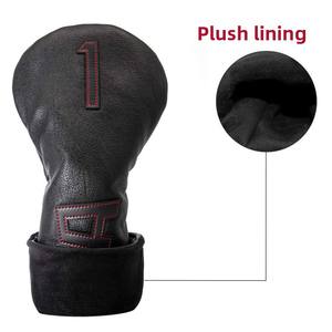 Housse de tête de <span class=keywords><strong>club</strong></span> de <span class=keywords><strong>golf</strong></span> personnalisable en PU de qualité supérieure, ensemble de housses de tête de <span class=keywords><strong>golf</strong></span> adaptées à la plupart des clubs, housses de putter en cuir pour mallets - Product Image 4
