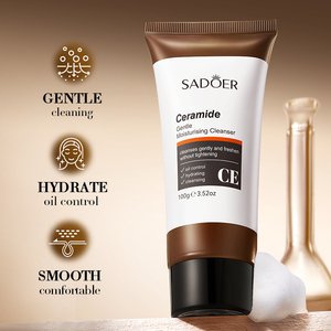 SADOER Venta al por mayor OEM ODM Productos cosméticos coreanos Lavado DE <span class=keywords><strong>CARA</strong></span> Hidratante Ceramida Limpieza facial Suave limpia <span class=keywords><strong>la</strong></span> <span class=keywords><strong>cara</strong></span> - Product Image 2