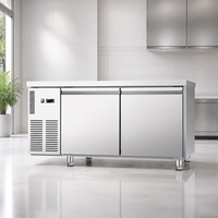 Réfrigérateur de comptoir professionnel en acier inoxydable BINGEEDIY pour cafés, bars et entreprises de restauration