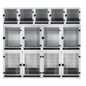 Cage professionnelle pour animaux de compagnie en KA-505M Aeolus Cage moderne pour animaux de compagnie avec grilles solides et emballage plat en plastique et métal - Product Image 6