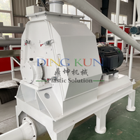 Broyeur de plastique pour la fabrication de poudre WPC, broyeur personnalisé avec sécheur à haute vitesse automatique
