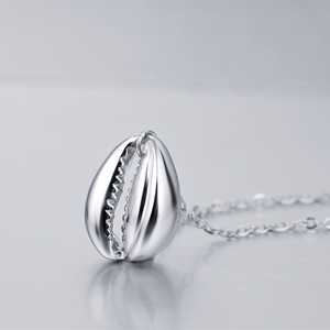 Herstellergefertigte Edelstahl-Halskette mit 18K Goldplattierung und Muschelanhänger für Männer und Frauen, Sommer-Strand-Ozean-Schmuck - Product Image 4
