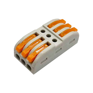 เทอร์มินัลบล็อกต่อสายไฟแบบต่อเร็วขั้วทองแดงต่อสายไฟที่ต่อสายไฟเชื่อมต่อเร็วได้รับการรับรอง CE ROHS - Product Image 5