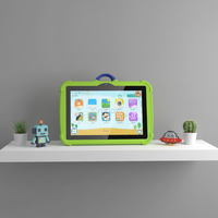 Tableta para Niños Pequeños con Aplicaciones Educativas Preinstaladas, Tableta Android de 7 Pulgadas para Niños de 3 a 12 Años, Control Parental, Naranja