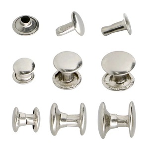 Rivets à pression double face Jinkun, tête de bouton en fer poli pour sacs, chaussures et accessoires - Product Image 4