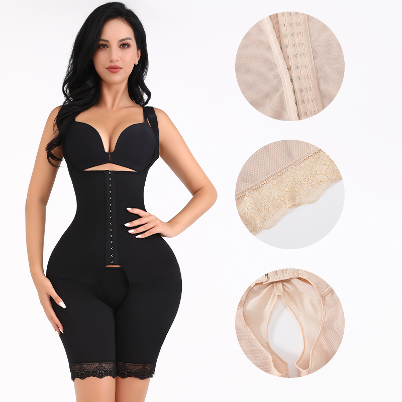Tummy-Control Waist Trainer (31801): side profile showing zones and edge stability