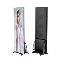 Afficheur LED portable réglable en hauteur pour intérieur, avec contrôle WIFI et USB, écran LED portable 1920x640mm