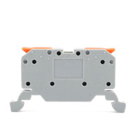 Bloc de bornes à connexion rapide sur rail DIN, matériau PA66 24A 2,5 mm, 250 V, prix usine bas pour câblage industriel