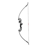 Ensemble d'arc recurve en fibre de verre haute durabilité et ergonomique, 135 cm, kit de tir à l'arc de chasse en extérieur pour adultes et adolescents