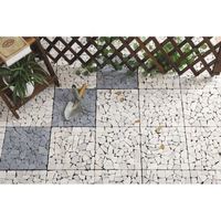 Azulejos de cubierta de hierba de piedra de pavimentación entrelazada para exteriores modernos, impermeables, bricolaje, Patio, balcón, jardín, suelo, azulejos de decoración