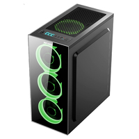 Boîtier d'ordinateur de bureau en verre trempé SAMA, USB 3.1, PC de jeu, boîtier ATX, refroidissement efficace