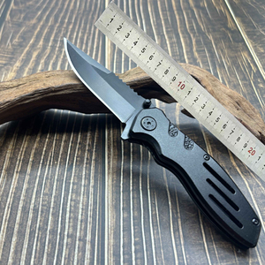 Couteau de survie de <span class=keywords><strong>camping</strong></span> en plein air Black Warrior avec manche en aluminium, couteau pliant tactique multifonctionnel portable - Product Image 5