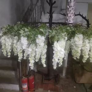 EG-WD75 Décoration de fête d'événement Fleurs de glycine en soie suspendues au plafond Décoration intérieure Décoration de plafond de <span class=keywords><strong>salle</strong></span> de banquet - Product Image 4