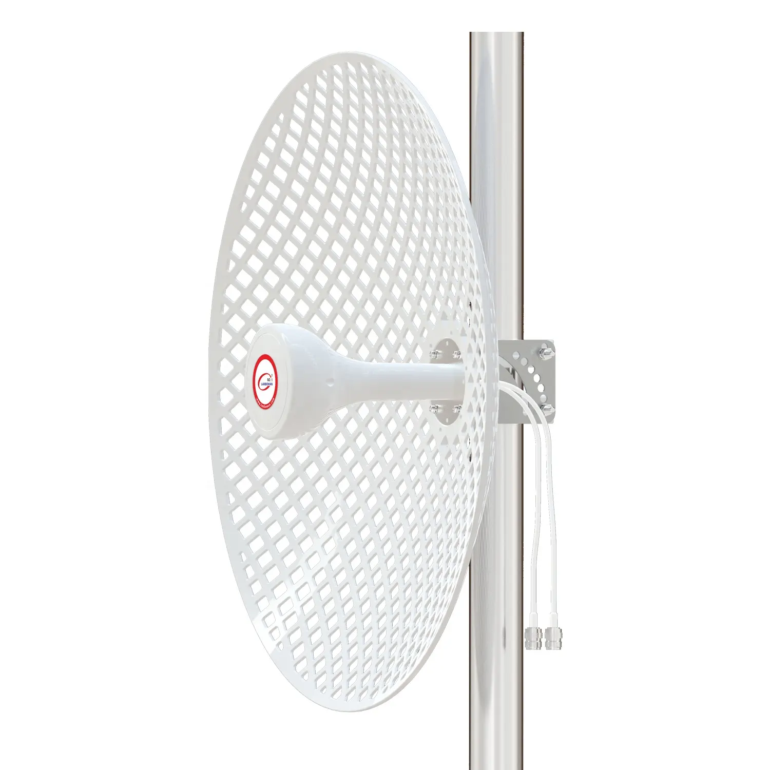 1.7-4.2GHz 2 * 22dBi döküm hiperbolik anten örgü parabolik 2x2 MIMO çanak anten için huawei radyo ZTE mikrotik