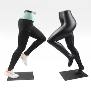 Fiberglass Black Half Lower Body Running Female Leg Pants <strong>Mannequin</strong> <strong>Torso</strong> for Sweatpants Trousers Display - Product Image 3
