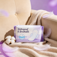 Protège-slip ultra-fin jetable, écologique, respirant, avec ailettes, forte absorption, protection anti-fuites, pour usage nocturne, avec logo personnalisé