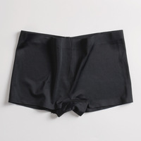 재고 있음 여성 사용자 정의 속옷 Boyshort 복서 원활한 얼음 실크 팬티 레이디 Boyshort 팬티 편안한 원피스 팬티