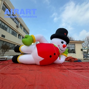 Büyük boy Xmas festivali dekorasyon maskot şişme büyük kardan adam, şişme kardan adam karikatür balon - Product Image 3