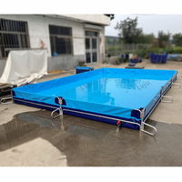 Équipement Agricole de Ferme Aquacole en Acier pour Réservoir de Homards, Bassin à Poissons, Réservoir en Plastique pour l'Élevage de Crevettes