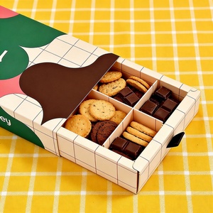 Customized Cardboard <b>Box</b> Designed for Children's Snacks with Built-in Cardboard Dividers Eco-friendly Paper <b>Box</b> Cute Style - Product Image 2