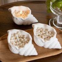 Bougie parfumée en forme de coquillage, cadeau de mariage, ornement créatif en cire de perle, bougies en forme de coquille