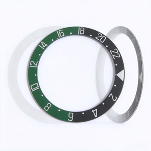 Bisel de Reloj de Zafiro y Metal Resistente al Agua, Personalizable en Colores Negro y Verde, para Piezas de Relojes de Buceo de Lujo - Product Image 3