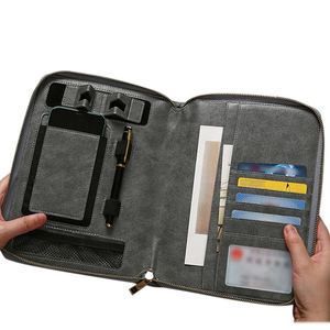 Eco-Friendly Leather Notebook with <b>Custom</b> Embossed Logo Eco-Friendly Luxury Promotional Business Corporate Gift Portfolio <b>Diary</b> - Product Image 3