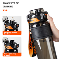 Bouteille d'eau de sport en plastique Tritan avec logo personnalisé, nouveau design, à boire directement, écologique, sans BPA, pour les voyages et la course à pied