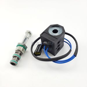 คอยล์โซลินอยด์วาล์ว Doosan Daewoo 24V DC สำหรับระบบไฮดรอลิกของรถขุด วาล์วไพล็อต - Product Image 1