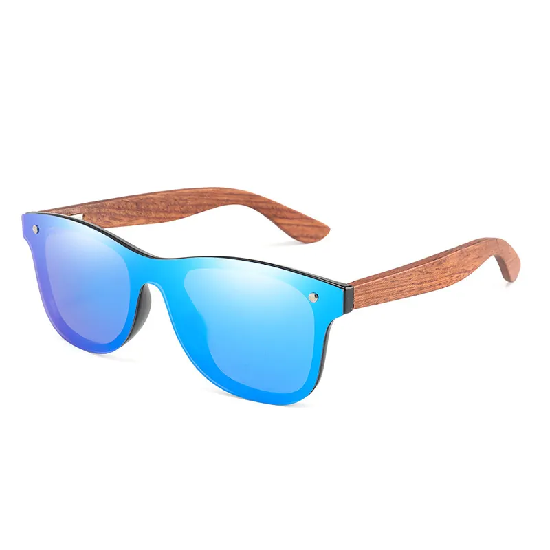 Новинка 2021, модные солнцезащитные очки BLONGU, модные солнцезащитные очки с деревянными дужками