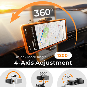 Soporte <span class=keywords><strong>de</strong></span> Teléfono LISEN con Ventosa Reforzada para Coche, Soporte Móvil para Salpicadero, Compatible con iPhone 17 16 Pro Max Samsung S26, Ideal para Gimnasio - Product Image 5