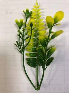 Bouquet de feuilles de plantes vertes, fleur artificielle de simulation de déco d'hôtel en plastique pour la maison, hôtel, mariage, mur vert vertical - Product Image 5
