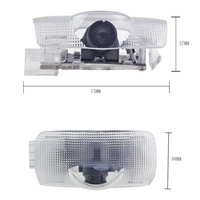 Projecteur LED sans fil universel pour portière de voiture, projecteur laser, logo, lumière fantôme, lumière de courtoisie pour voiture, lumières de bienvenue