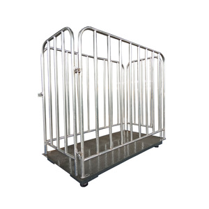 Báscula Ganadera Huaxin para Cerdos, Cabras y Vacas, Personalizable, de Acero al Carbono con Valla, Pantalla LED LCD, Certificación ISO9001 y CE, OEM/ODM - Product Image 3