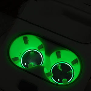 Car Glowing Cup Holder <b>Mat</b> Vehicle Ambient Light Non <b>Slip</b> Cup Pad Decorative Accessory LED Light-Up Car Coaster - Product Image 5