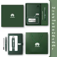 Ensemble de cahiers d'affaires avec logo personnalisé haut de gamme avec ensemble de papeterie épaissi pour bloc-notes A5