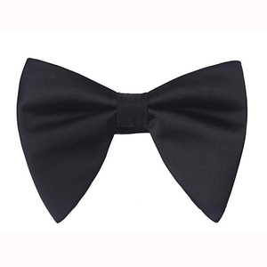 Vente en gros surdimensionné 100% soie solide noir rouge <span class=keywords><strong>argent</strong></span> vin et violet grand noeud papillon pour hommes - Product Image 6