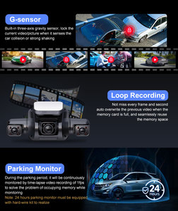 Ai DMS Dash Cam Phía Trước Phía Sau Bên Trong Với Điều Khiển Hệ Thống Giám Sát 360 ° Xe Máy Ảnh 4K Dashcam 4 Kênh Máy Ảnh Cho Xe Ô Tô - Product Image 5