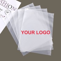 Sac de rangement pour vêtements en plastique transparent personnalisé avec fermeture éclair et poignée, en LDPE recyclable, capacité 1 kg, impression par gravure à valve