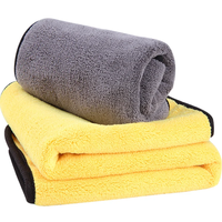 10/5/3/1 pièces Chiffons de nettoyage en microfibre épais, doux et à séchage rapide, pour voitures, vitres, miroirs et usage domestique, double couche