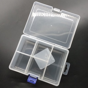 Contenedor de almacenamiento de plástico duradero de estilo de moda de plástico cuadrado a prueba de agua de PP de 6 compartimentos multiusos - Product Image 5