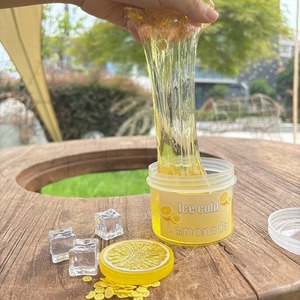 High Quality Lemon Yellow Crystal Slime, Non-Sticky Ice Cold Lemonade Squishy, DIY Stress Relief <b>Toy</b> for <b>Kids</b> & Adults - Product Image 3