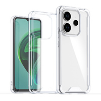 Acrylique haute transparence 2 en 1 étuis de téléphone housse de protection résistante aux chutes et antichoc pour Redmi Note 14