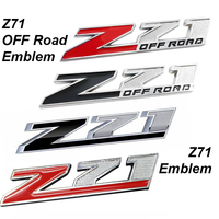 Autocollant latéral de hayon pour Chevrolet Silverado, Sierra, Colorado 2014-2019, Emblème Z71 Off-Road pour pick-up, Plaque signalétique argentée