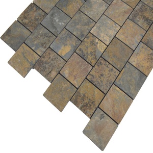 Dosseret peler et coller les carreaux de mosaïque en pierre d'ardoise d'oxyde de PVC - Product Image 4