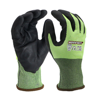 Gants de sécurité MaxiPact Green HPPE résistants aux coupures niveau 3, résistants aux impacts, micro-enduits de mousse de nitrile, antidérapants, respirants, pour le travail