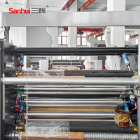 Machine de découpe et de perforation verticale à grande vitesse avec moteur PLC pour rouleaux de films PET/BOPP/OPP/PE, contrôle automatique de la tension élevé