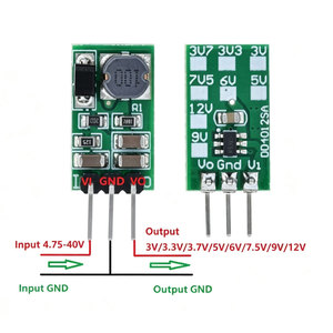 Module convertisseur abaisseur de tension DC-DC DD4012SA 5-40V vers 3.3V/5V/6V/7.5V/9V/12V 1A, régulateur réglable pour alimentation électrique (1 à 5 pièces) - Product Image 1