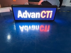 لوحة إعلانات رقمية P2.5 P3 P4 P5 للسيارة أعلى لوحة إعلانات سيارة أجرة أعلى علامة ليد للإعلان الديناميكي سيارة أجرة أعلى شاشة ليد - Product Image 5