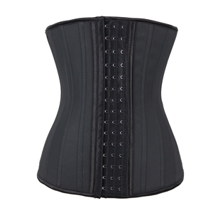 HEXIN Corset de compression ajustable avec crochets, 25 baleines en acier, gaine amincissante en latex pour femme - Product Image 2